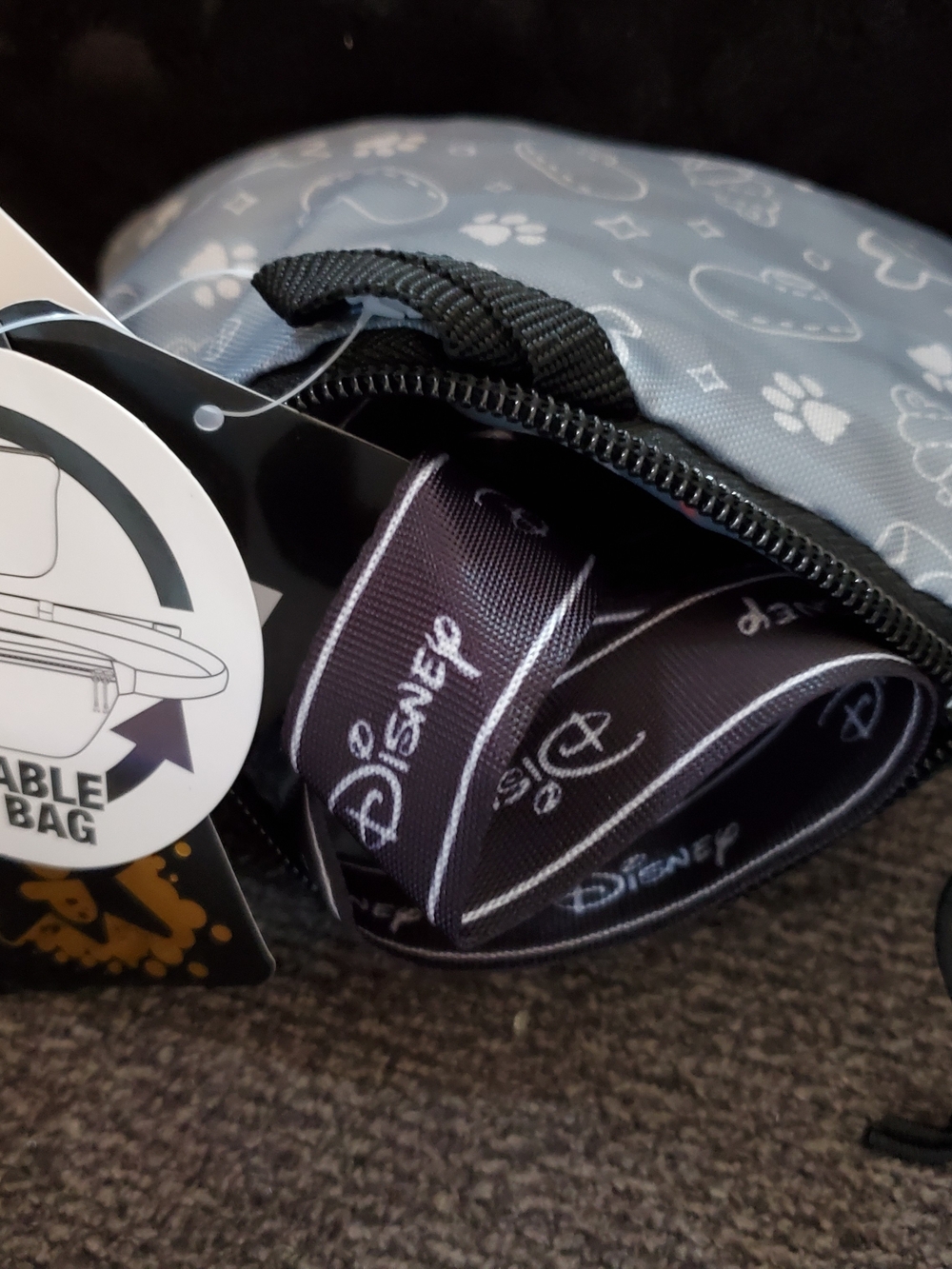 Disney Grey 'My Dog' Pattern Waist Pack - Picture 13 of 15